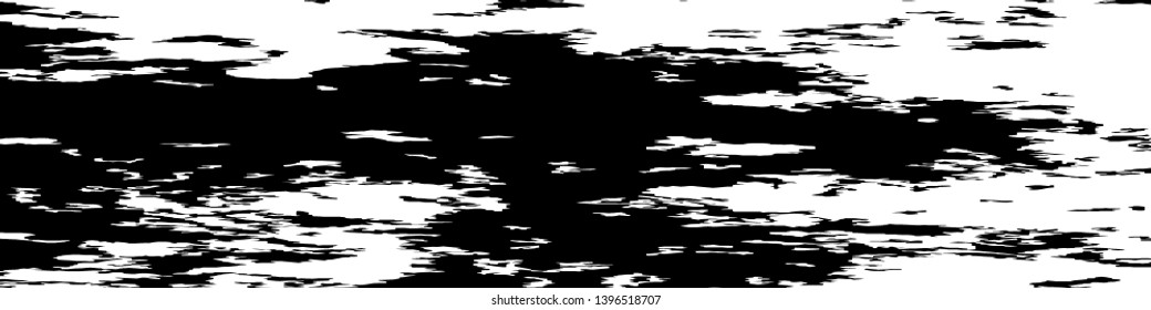 Monochrome Grunge Pattern. Abstract Black and White Texture with Scratched Lines, Spots and Blobs for Card, Print, Mobile Applications. Trendy Rough Halftone Pattern with Different Elements.