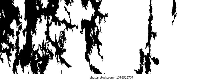Monochrome Grunge Pattern. Abstract Black and White Texture with Scratched Lines, Spots and Blobs for Print, Card, Banner. Retro Rough Halftone Background with Different Elements.