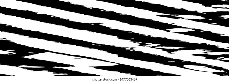 Monochrome Grunge Pattern. Abstract Black and White Texture with Scratched Lines, Spots and Blobs for Wallpaper, Print, Card. Trendy Rough Halftone Pattern with Different Elements.