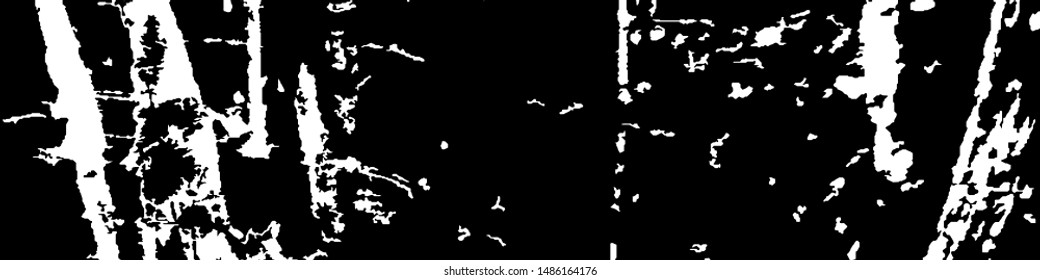 Monochrome Grunge Pattern. Abstract Black and White Texture with Scratched Lines, Spots and Blobs for Wallpaper, Print, Card. Modern Rough Halftone Pattern with Different Elements.