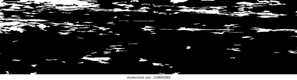 Monochrome Grunge Pattern. Abstract Black and White Texture with Scratched Lines, Spots and Blobs for Web Applications, Wallpaper, Print. Vintage Rough Halftone Pattern with Different Elements.