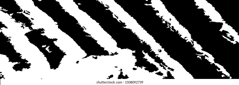 Monochrome Grunge Pattern. Abstract Black and White Texture with Scratched Lines, Spots and Blobs for Card, Print, Mobile Applications. Retro Rough Halftone Pattern with Different Elements.