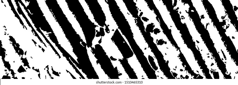 Monochrome Grunge Pattern. Abstract Black and White Texture with Scratched Lines, Spots and Blobs for Card, Print, Mobile Applications. Vintage Rough Halftone Background with Different Elements.