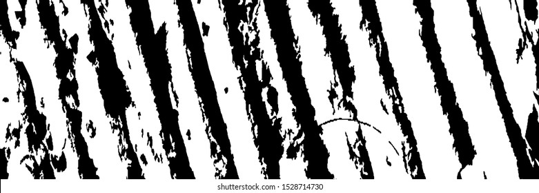 Monochrome Grunge Pattern. Abstract Black and White Texture with Scratched Lines, Spots and Blobs for Print, Card, Banner. Trendy Rough Halftone Background with Different Elements.