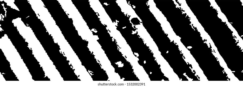 Monochrome Grunge Pattern. Abstract Black and White Texture with Scratched Lines, Spots and Blobs for Card, Print, Mobile Applications. Trendy Rough Halftone Pattern with Different Elements.