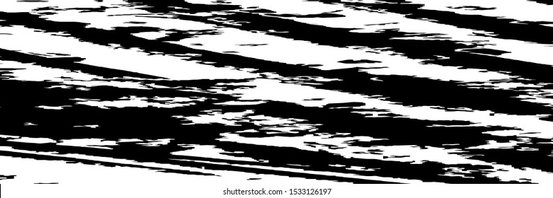 Monochrome Grunge Pattern. Abstract Black and White Texture with Scratched Lines, Spots and Blobs for Web Applications, Banner, Card. Modern Rough Halftone Background with Different Elements.