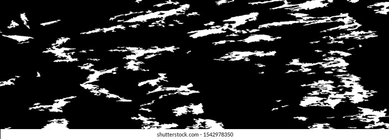 Monochrome Grunge Pattern. Abstract Black and White Texture with Scratched Lines, Spots and Blobs for Card, Print, Mobile Applications. Retro Rough Halftone Pattern with Different Elements.
