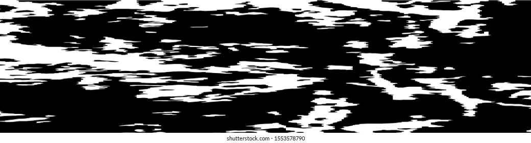 Monochrome Grunge Pattern. Abstract Black and White Texture with Scratched Lines, Spots and Blobs for Wallpaper, Print, Card. Retro Rough Halftone Background with Different Elements.