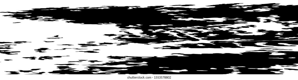 Monochrome Grunge Pattern. Abstract Black and White Texture with Scratched Lines, Spots and Blobs for Web Applications, Banner, Card. Vintage Rough Halftone Background with Different Elements.