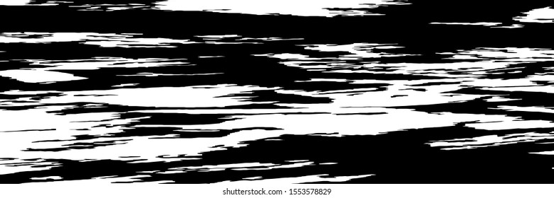 Monochrome Grunge Pattern. Abstract Black and White Texture with Scratched Lines, Spots and Blobs for Card, Print, Mobile Applications. Vintage Rough Halftone Pattern with Different Elements.