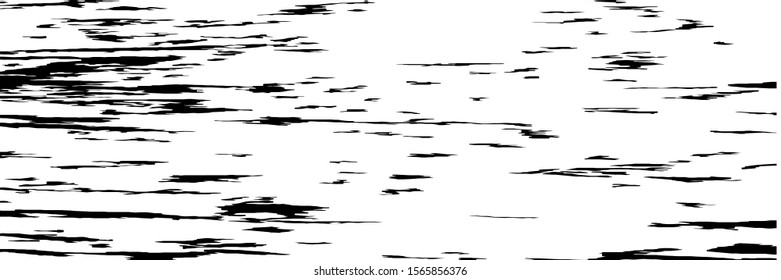 Monochrome Grunge Pattern. Abstract Black and White Texture with Scratched Lines, Spots and Blobs for Web Applications, Banner, Card. Vintage Rough Halftone Background with Different Elements.