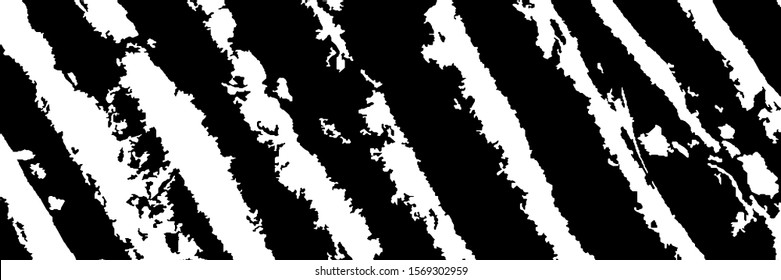 Monochrome Grunge Pattern. Abstract Black and White Texture with Scratched Lines, Spots and Blobs for Banner, Card, Wallpaper. Vintage Rough Halftone Background with Different Elements.