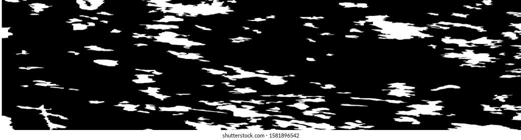 Monochrome Grunge Pattern. Abstract Black and White Texture with Scratched Lines, Spots and Blobs for Card, Print, Mobile Applications. Retro Rough Halftone Background with Different Elements.