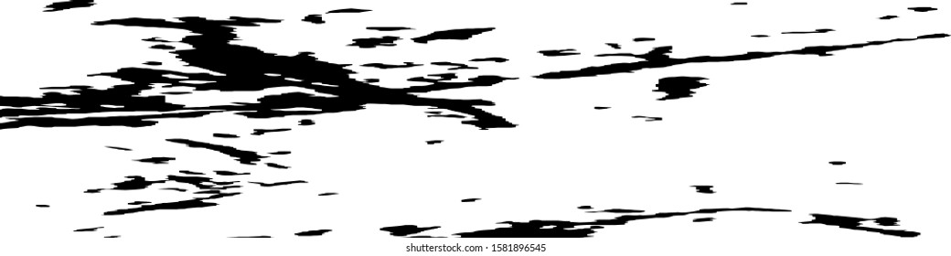 Monochrome Grunge Pattern. Abstract Black and White Texture with Scratched Lines, Spots and Blobs for Wallpaper, Print, Card. Vintage Rough Halftone Background with Different Elements.
