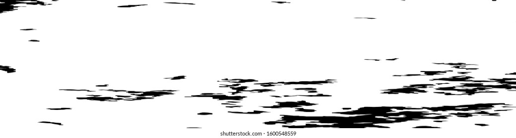 Monochrome Grunge Pattern. Abstract Black and White Texture with Scratched Lines, Spots and Blobs for Banner, Card, Wallpaper. Modern Rough Halftone Pattern with Different Elements.