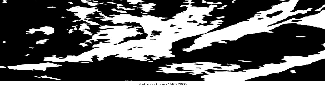 Monochrome Grunge Pattern. Abstract Black and White Texture with Scratched Lines, Spots and Blobs for Web Applications, Wallpaper, Print. Vintage Rough Halftone Pattern with Different Elements.