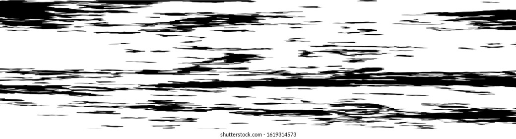 Monochrome Grunge Pattern. Abstract Black and White Texture with Scratched Lines, Spots and Blobs for Web Applications, Wallpaper, Print. Trendy Rough Halftone Background with Different Elements.