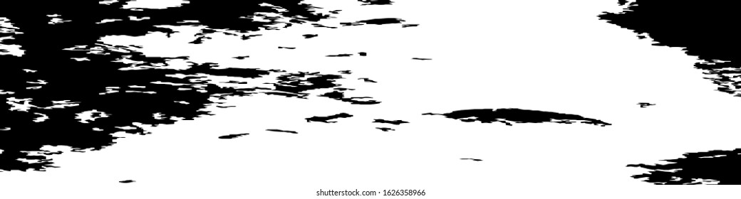 Monochrome Grunge Pattern. Abstract Black and White Texture with Scratched Lines, Spots and Blobs for Card, Print, Mobile Applications. Retro Rough Halftone Pattern with Different Elements.