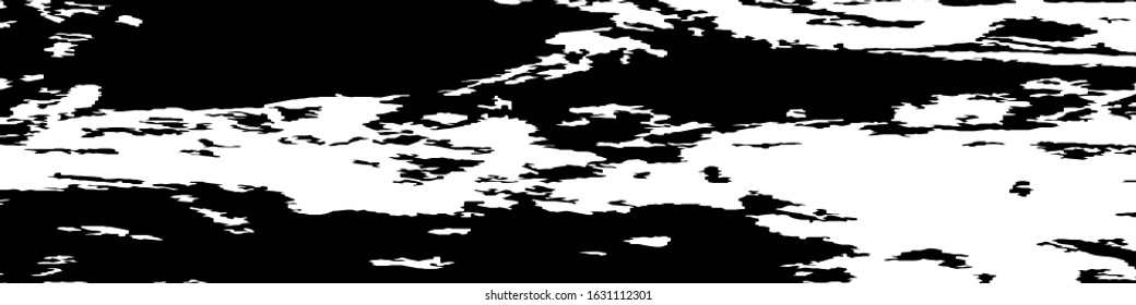 Monochrome Grunge Pattern. Abstract Black and White Texture with Scratched Lines, Spots and Blobs for Wallpaper, Print, Card. Modern Rough Halftone Pattern with Different Elements.