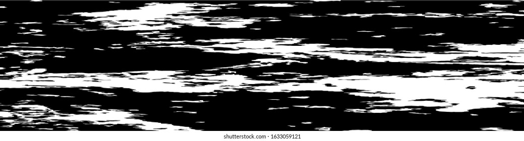 Monochrome Grunge Pattern. Abstract Black and White Texture with Scratched Lines, Spots and Blobs for Wallpaper, Print, Card. Modern Rough Halftone Pattern with Different Elements.