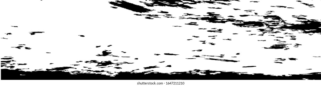 Monochrome Grunge Pattern. Abstract Black and White Texture with Scratched Lines, Spots and Blobs for Wallpaper, Print, Card. Retro Rough Halftone Pattern with Different Elements.