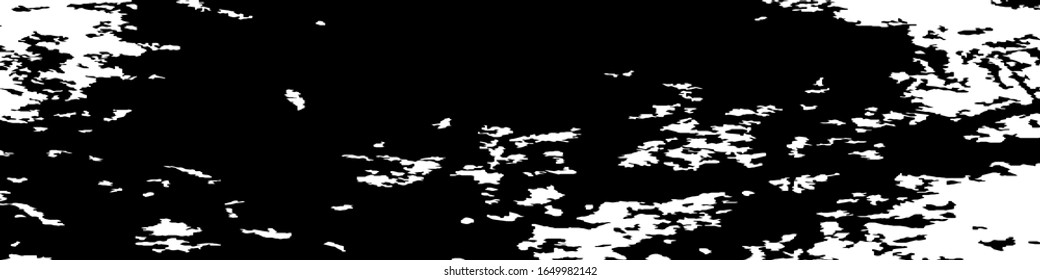 Monochrome Grunge Pattern. Abstract Black and White Texture with Scratched Lines, Spots and Blobs for Web Applications, Wallpaper, Print. Vintage Rough Halftone Pattern with Different Elements.