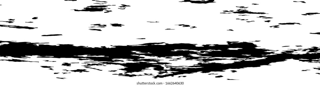 Patrón de grietas monocromo. Textura en blanco y negro abstracta con líneas rayadas, puntos y blobs para aplicaciones web, papel tapiz, impresión. Patrón de semitonos de masa vintage con diferentes elementos.