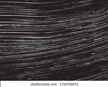 Monochrome Grunge Pattern. Abstract Black and White Texture with Scratched Lines, vector EPS 10