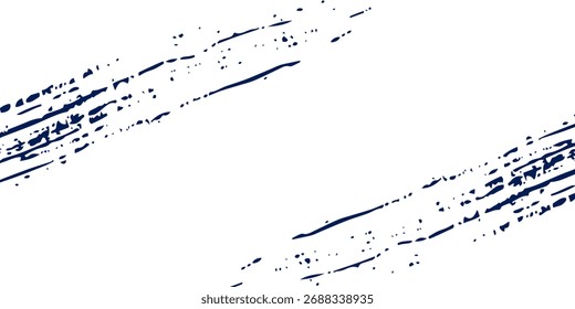 Monochrome Grunge Pattern. Abstract Black and White Texture with Scratched Lines, Spots and Blobs for Web Applications,  Modern Rough Halftone Background with Different Elements.