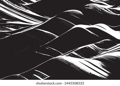 Monochrome Grunge texture, Abstract Texture with Scratched Lines, Spots, Vintage Rough Halftone Background with Different Elements.