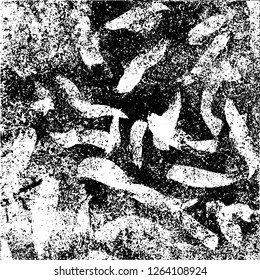 A monochrome grunge texture. Black and white abstract background