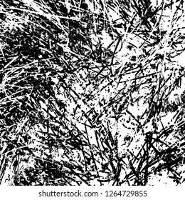 A monochrome grunge texture. Black and white abstract background