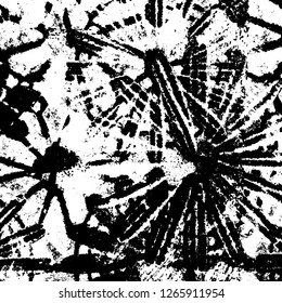 A monochrome grunge texture. Black and white abstract background