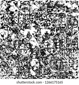 A monochrome grunge texture. Black and white abstract background