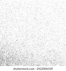 Monochrome grunge texture. Distressed Effect. Vector textured effect isolated on a white background.