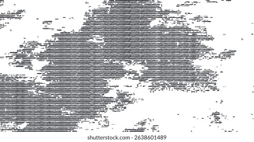 Monochrome Grunge Texture with Distressed Horizontal Lines, Ideal for Backgrounds and Layering, Provides an Abstract and Edgy Visual Element, High-Resolution for Graphic Design Projects