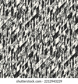 Monochrome Grunge Textured Broken Striped Pattern