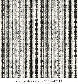 Monochrome Grunge Textured Striped Background. Seamless Pattern.