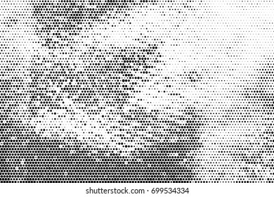 Monochrome halftone background Abstract  grunge texture Vector background for posters, web sites, business cards, banners. Minimalism and memphis style.Vintage, retro 