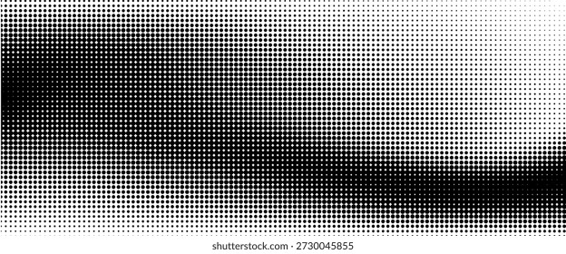 Monochromer Halbtonhintergrund mit einem Farbverlauf von Punkten, der ein modernes und minimalistisches Gestaltungselement schafft EPS Vektor