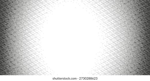 Fondo de semitono monocromo con un gradiente de puntos que crea un elemento de diseño moderno y minimalista Vector EPS