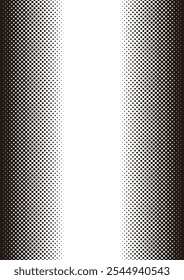 Monochrome halftone dot gradient background pattern that can be connected and extended