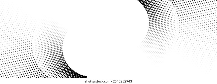 Fondo abstracto monocromo del patrón del punto del semitono.