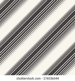 Monochrome Halftone Effect Textured Diagonal Striped Pattern