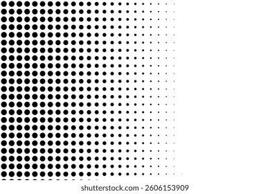 Monochrome Halftone Gradient with Clean Edge