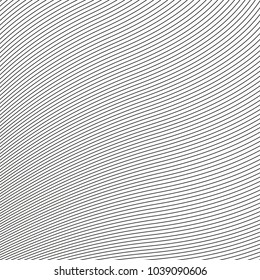 monochrome halftone lines wavy vector background. black and white curved stripes. wallpaper concept for web and print