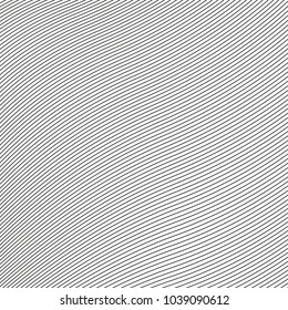 monochrome halftone lines wavy vector background. black and white curved stripes. wallpaper concept for web and print