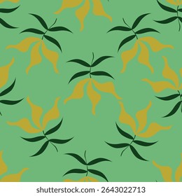 Monochrome hand drawn flower doodle seamless pattern
