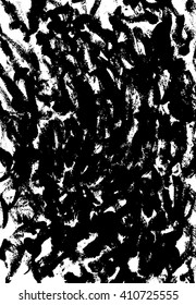 Monochrome  handmade hipster texture made with ink. Vector Illustration