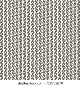 Monochrome herringbone pattern. Decorative striped background. Abstract vector.